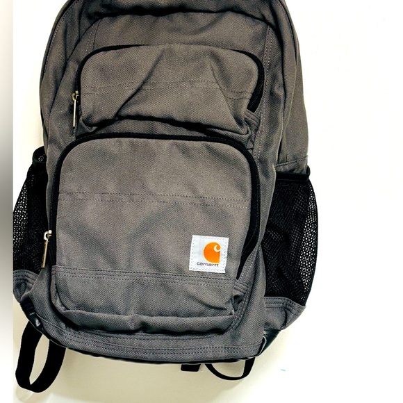 Carhartt 27L Single-Compartment Backpack, Durable Pack with Laptop Sleeve Gray - Picture 8 of 15